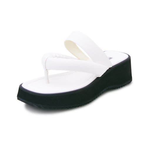 Black sandals white sales platform