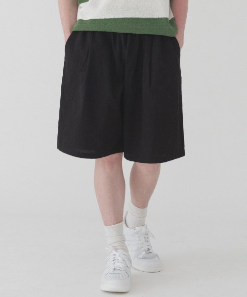 Комплект: свободные льняные брюки-баллоны и бермуды (3 colors)