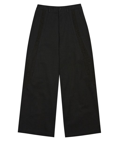 MUSINSA | LUV IS TRUE PY CURVED WIDE PANTS(BLACK)