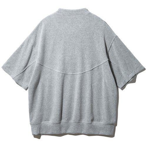 Однотонный махровый зип-худи с коротким рукавом DLX4602 (4 COLOR)