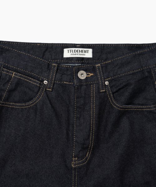 STRAIGHT DENIM PANTS INDIGO