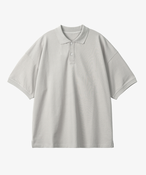 2PACK DAY SOLID COLLAR HALF TEE SHIRT