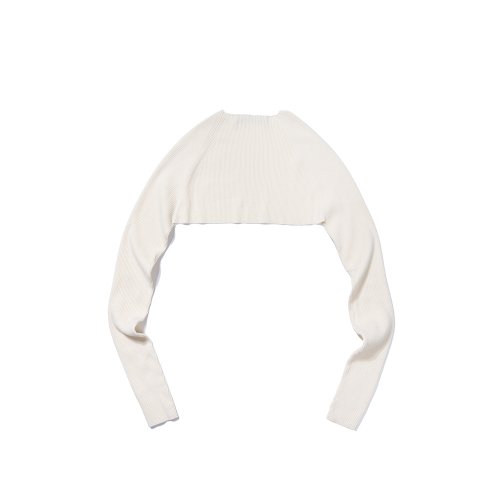 SHORT KNIT CARDIGAN IVORY