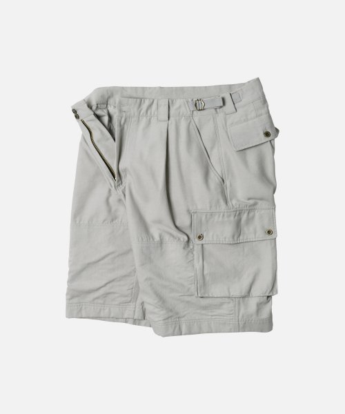FRENCH ARMY BERMUDA PANTS LIGHT GRAY