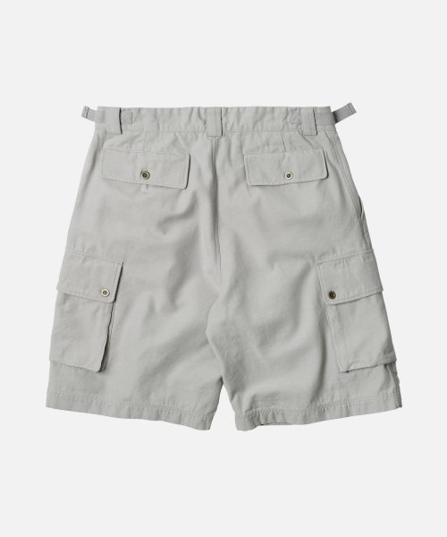 FRENCH ARMY BERMUDA PANTS LIGHT GRAY