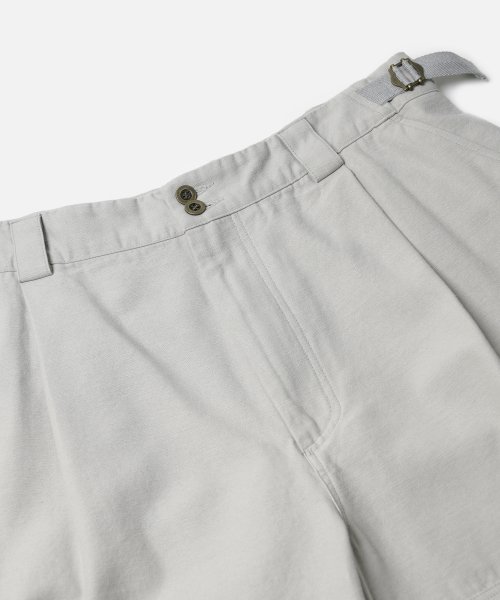 FRENCH ARMY BERMUDA PANTS LIGHT GRAY