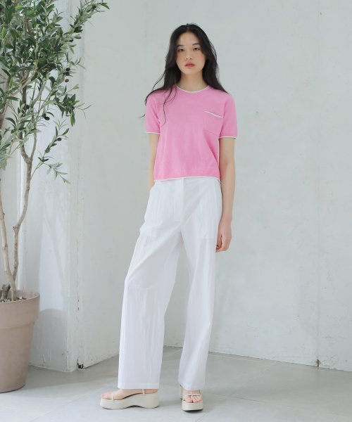 SUMMER TUCK PANTS WHITE