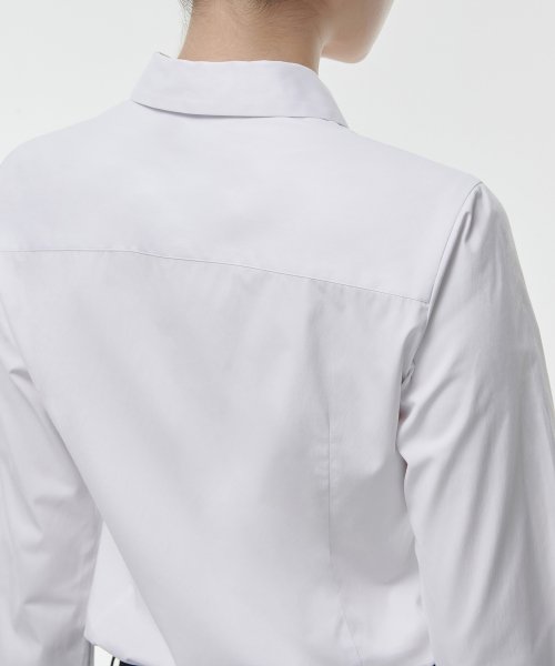 Womens Slim Fit Shirt [White] thumbnail 4