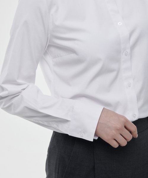 Womens Slim Fit Shirt [White] thumbnail 5