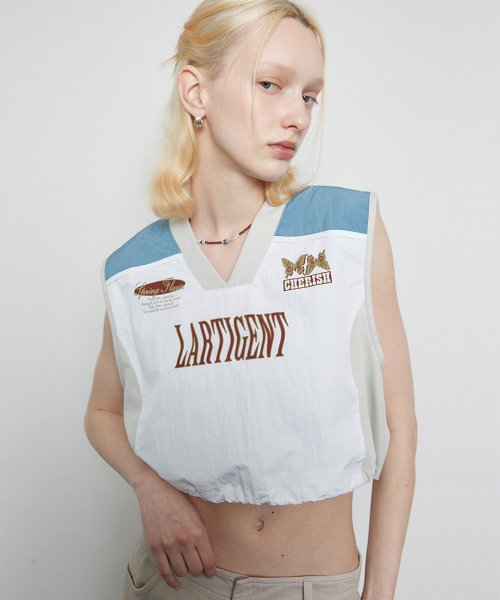 L3 NYLON STRING VEST IVORY