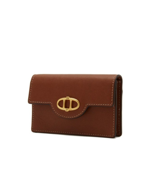 Кожаная визитница AAHO6E352W2 Brown Alexandra