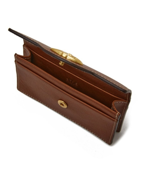 Кожаная визитница AAHO6E352W2 Brown Alexandra