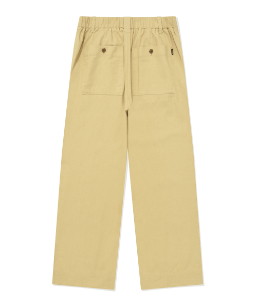Широкие хлопковые брюки COVERNAT X BOMARKET Yellow
