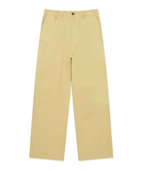 Широкие хлопковые брюки COVERNAT X BOMARKET Yellow