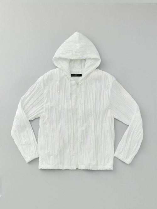 Wake Pleats Hood Zipup 3color