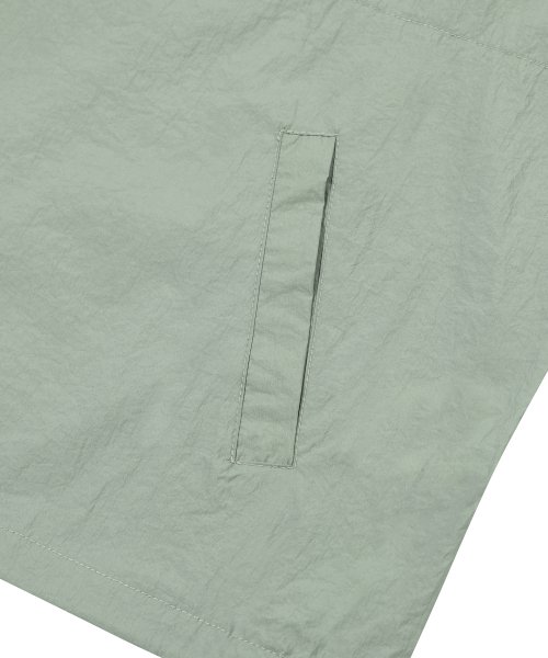 Анорак с коротким рукавом 86-IRO292 ветрозащитный Khaki Grey
