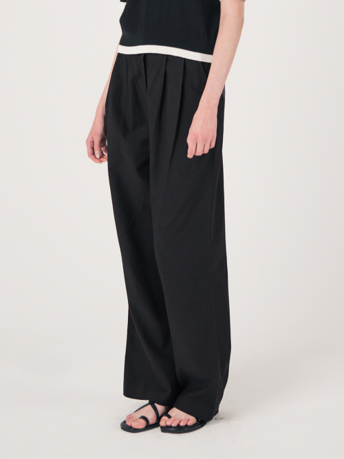 WED Two line detail pants BLACK