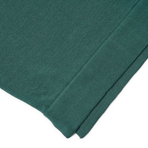 Casual Linen like short sleeve round knit Green