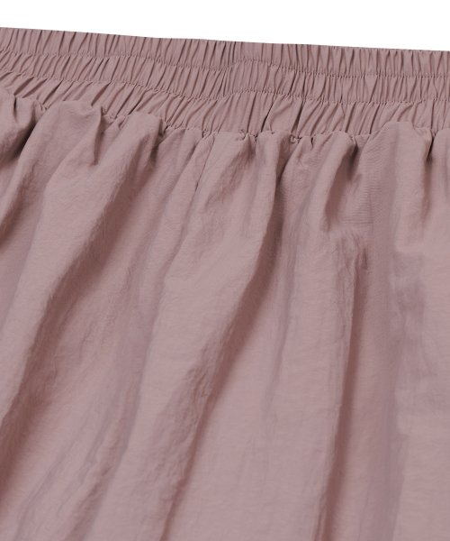 86 IRO284 Waterproof Windbreaker Wide Bending Pants Deep Pink