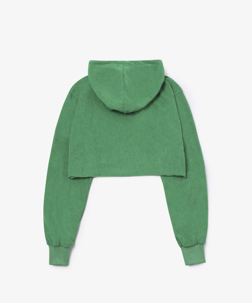 Кроп-худи SAC из махрового трикотажа, Green 4W232Y001