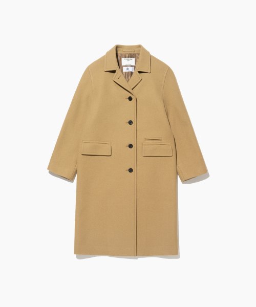WOOL CASHMERE SINGLE COAT CAMEL