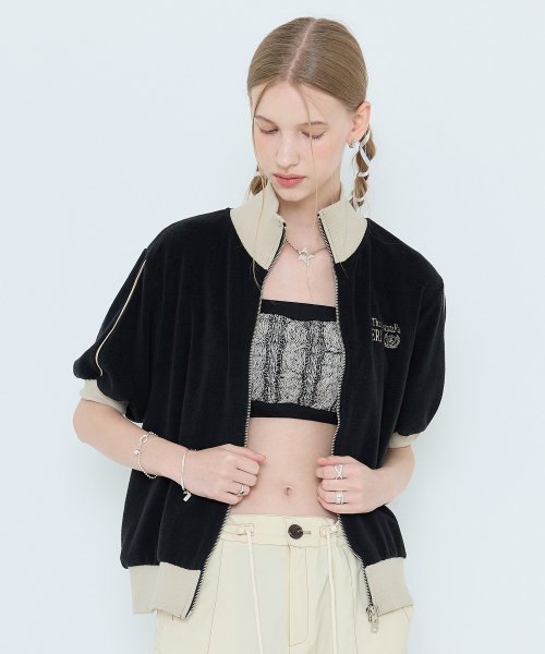 L4 TERRY ZIP UP JUMPER BLACK