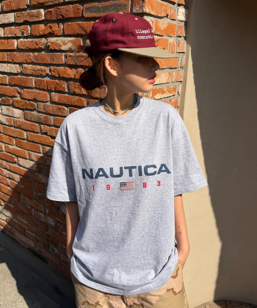 83Flag лого-футболка (Melange Grey) NTS4786MGZ