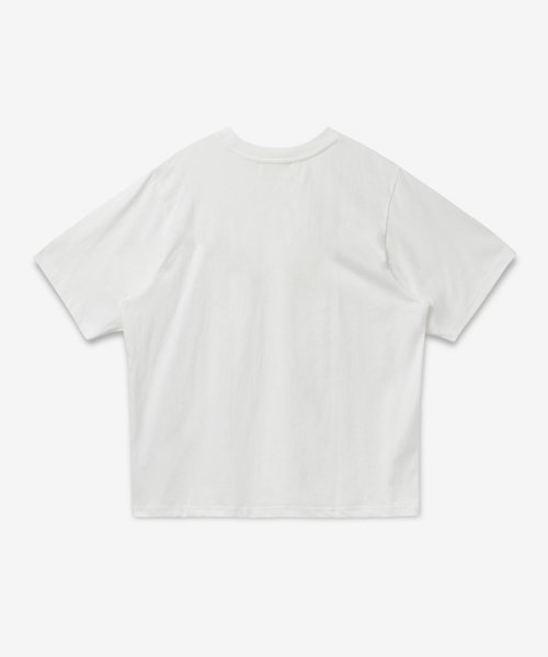 Give MOPQSS2302WHITE MUSEUM White Print - OF / Public PEACE&QUIET Me Sleeve Short | Peace MUSINSA T-Shirt a