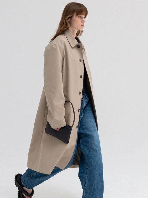MUSINSA | ARCH THE Stan Collar Oversized Trench Coat