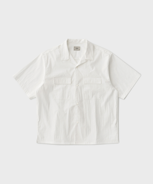 MUSINSA | ANOTHER OFFICE 23SS Voyager Open Collar Shirt (Off White)