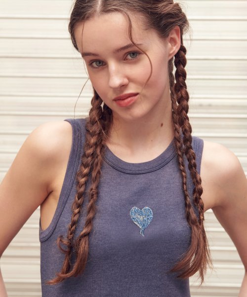 Топ Heart Sunset AN202 (Denim Blue)