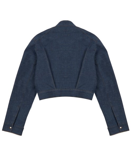 Джинсовая байкерская куртка