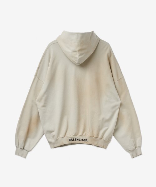 MUSINSA  BALENCIAGA Women's Oversized Hoodie - Off-White / 739024TOVF39199