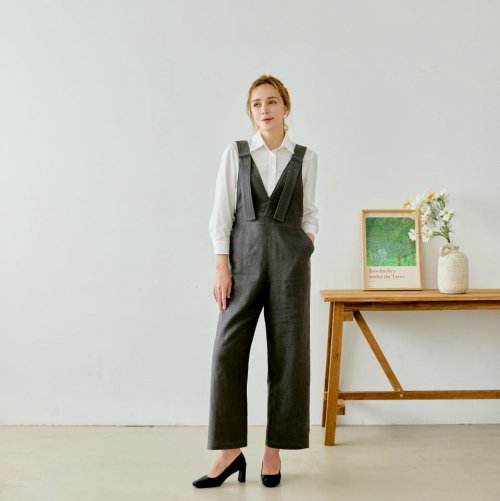 Linen широкий комбинезон