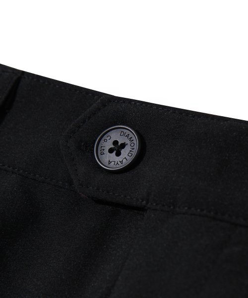 Two-tuck широкий banding slacks P14 чёрный