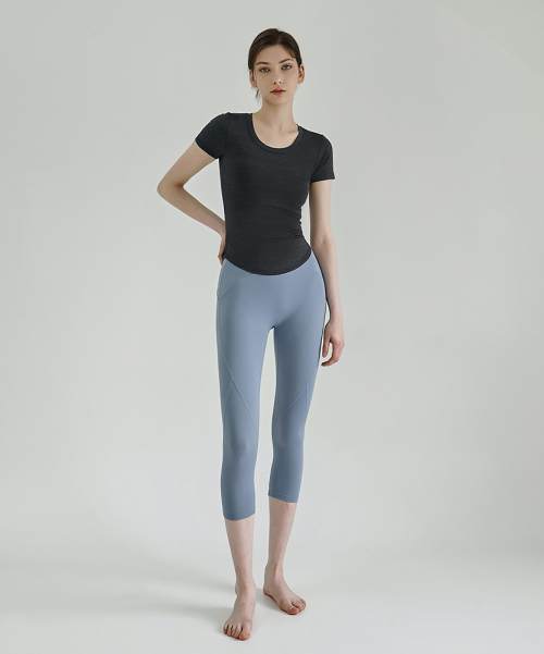Женская йога DEVI-B0062 Fog Blue пилатес support up 7/8 леггинсы