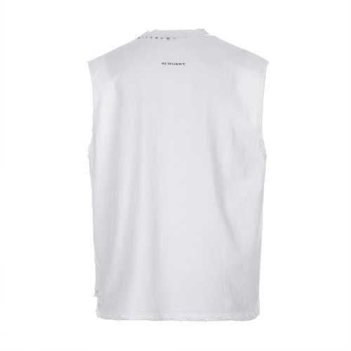 MUSINSA | SURGERY tooth gem sleeveless - white