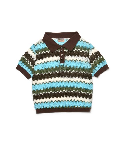 [LINE] Wave Collar Knit