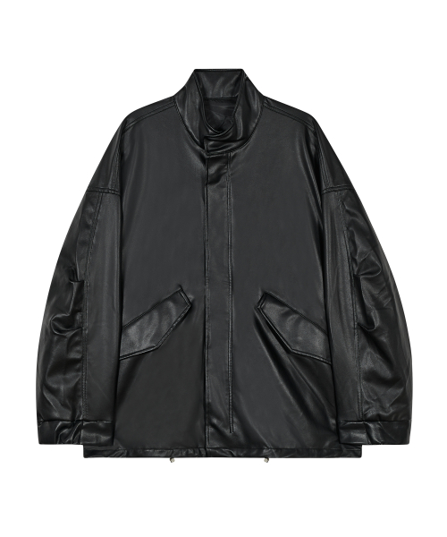 Кожаная куртка фиштейл 86-IRO232 с завязками Black