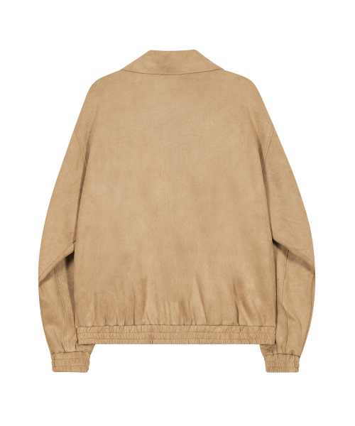 Замшевая куртка-бомбер 86-IRO253 Camel