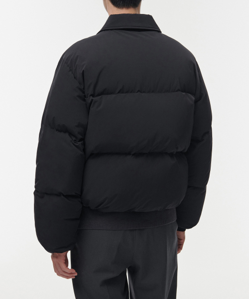 Короткий пуховик с воротником [Black]