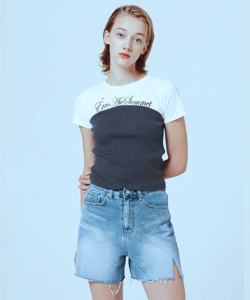 Рваные джинсовые шорты (Light Blue)