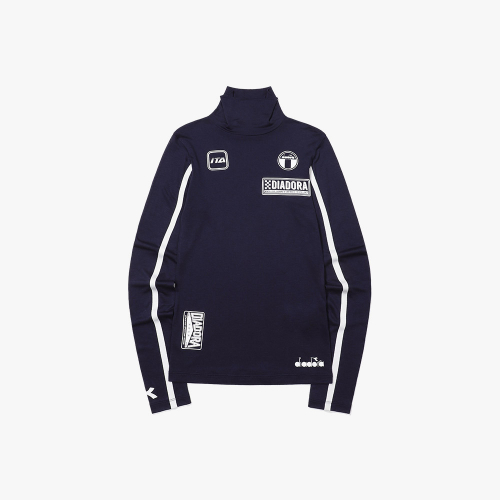 Fitcrew высокий воротник лонгслив Women BLUE
