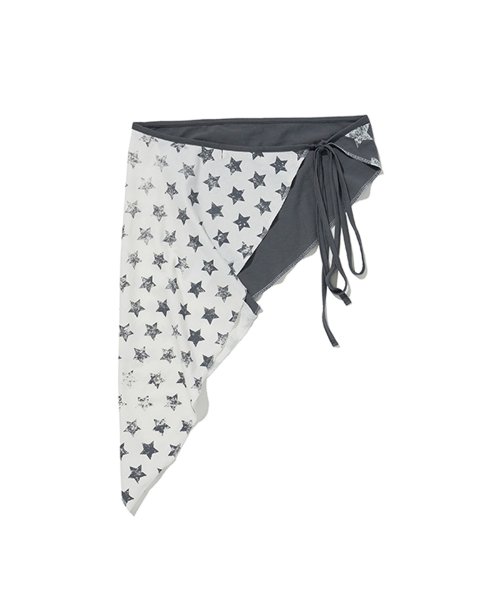 lotsyou_Bellas винтажный star scarf top Charcoal
