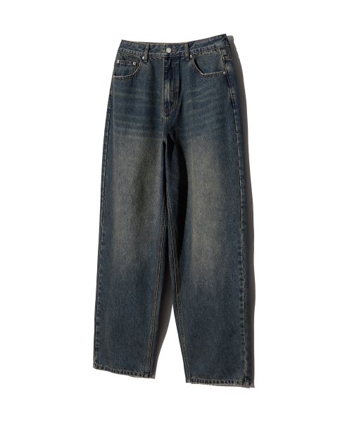 Vintage Wide Balloon Denim Pants_Blue thumbnail 4