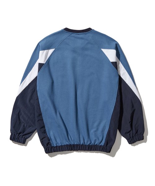 MUSINSA | 1993STUDIO Speed Racer Reglan Sweatshirt_Vintage Blue