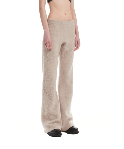 Beige Brushed Pants