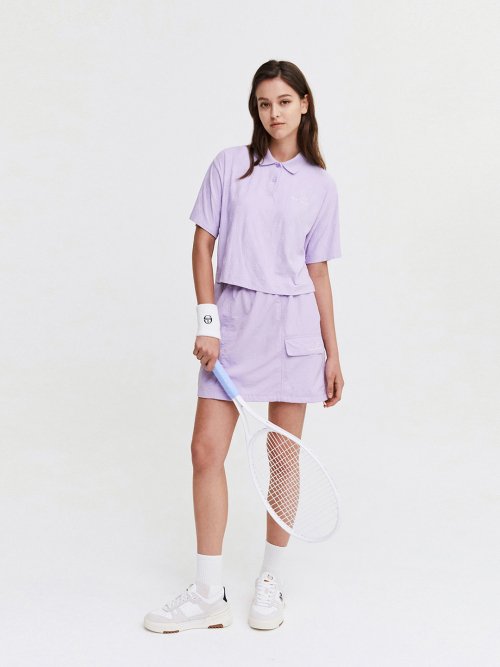 Футболка-поло W Monogram Jacquard Embossed с коротким рукавом