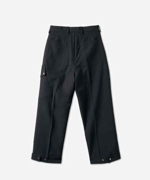 Прямые укороченные брюки - Black / 23A28OAU65PESOA009001