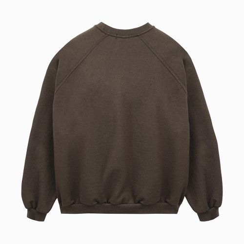 E CREW NECK [BROWN]